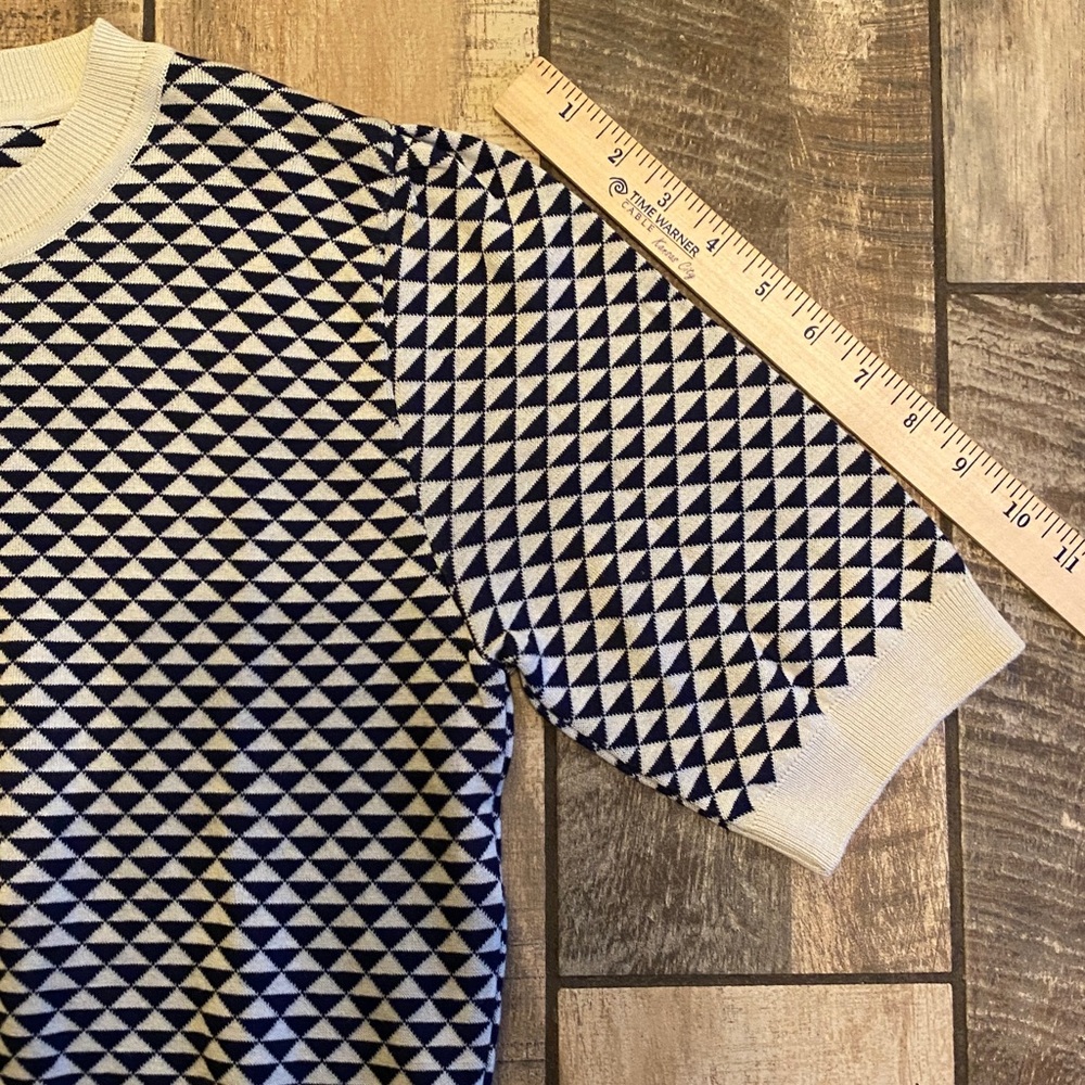 Grobund Geometric Pattern Sweater - image 8